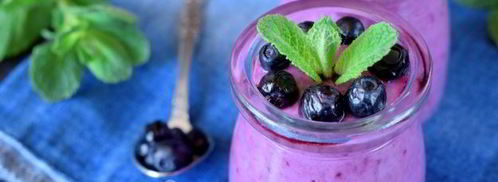 творожный смузи с черникой и простоквашей. Шаг 11