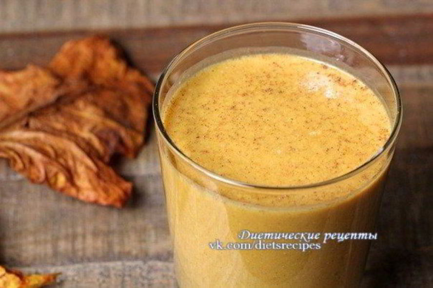 Рецепт тыквенного смузи с яблоком и бананом