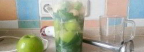 зеленый смузи для похудения. Шаг 3