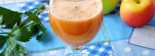 сок из свежих овощей с яблоком. Шаг 7