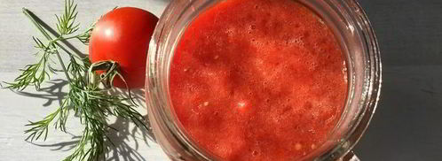 томатный сок с зеленой гречкой, сельдереем и сметаной. Шаг 10