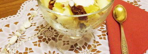 фруктовый салат с орехами и финиками. Шаг 10