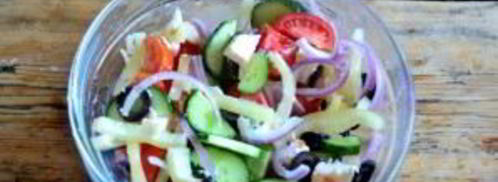 греческий салат классический. Шаг 9