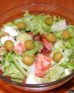 Греческий салат с фетой классический