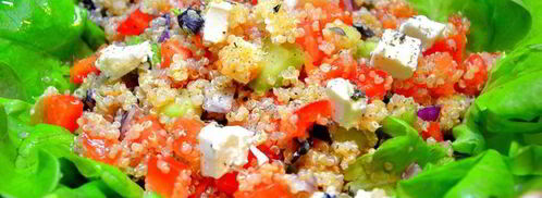 греческий салат с киноа. Шаг 8