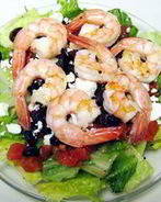 Греческий салат с креветками