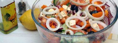 греческий салат с сыром фета. Шаг 10