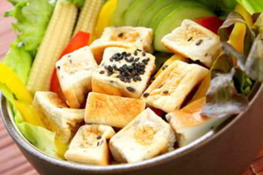 Рецепт греческого салата с тофу