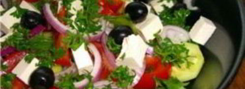 простой греческий салат. Шаг 9