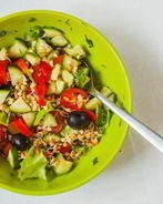 Салат из зеленой гречки