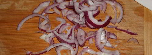 салат с гречкой и копченой форелью. Шаг 4