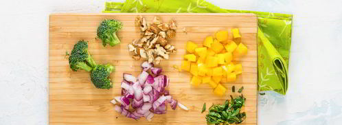 салат с гречкой, сладким перцем и броколли. Шаг 3