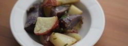 картофельный салат без майонеза. Шаг 4