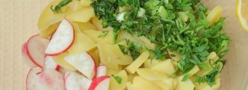 картофельный салат с редисом. Шаг 4