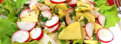 картофельный салат с редисом. Шаг 7