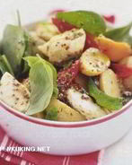 Картофельный салат с запеченным перцем