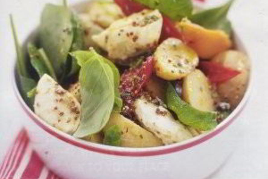 Рецепт картофельного салата с запеченным перцем