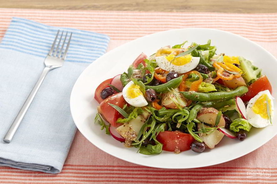 Рецепт салата из картофеля и яиц