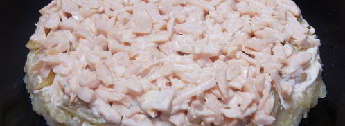 салат из картофеля с копченой курицей. Шаг 4