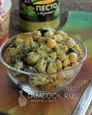 Салат с картофелем и нутом