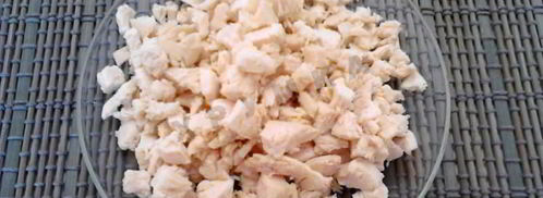 салат с картошкой фри и курицей. Шаг 7