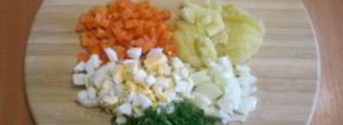 салат с картошкой и грибами. Шаг 4