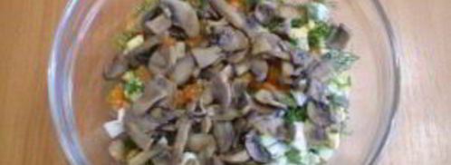 салат с картошкой и грибами. Шаг 5