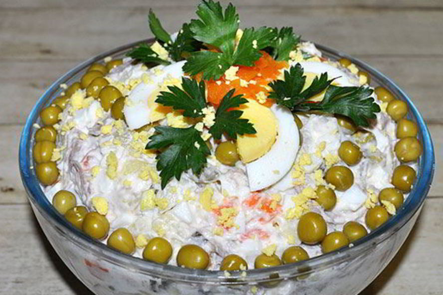 Рецепт оливье с индейкой — самого вкусного