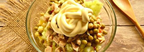 оливье с кальмарами. Шаг 5