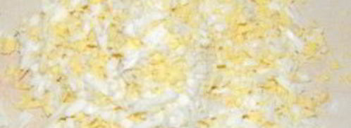 оливье с креветками и авокадо. Шаг 4