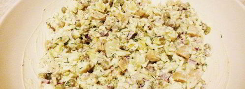 оливье с маринованными грибами. Шаг 7