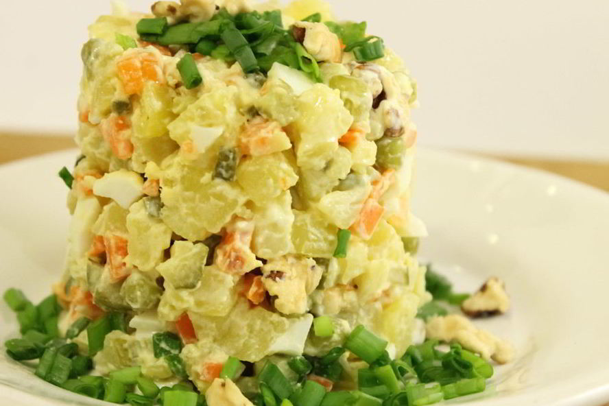 Рецепт оливье вегетарианский