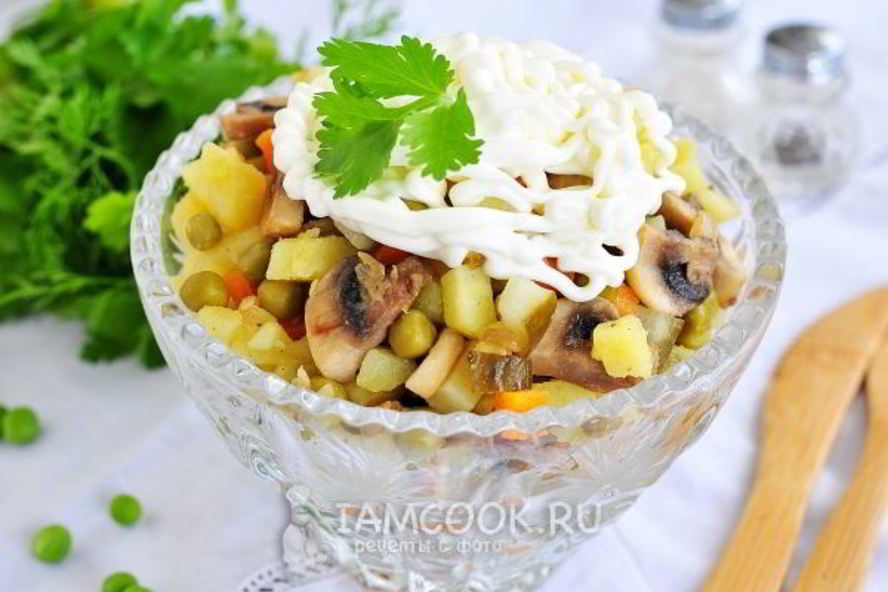 Рецепт постного оливье