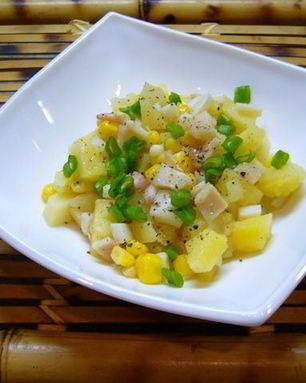 Постный салат Оливье