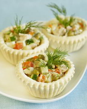 Салат оливье с индейкой