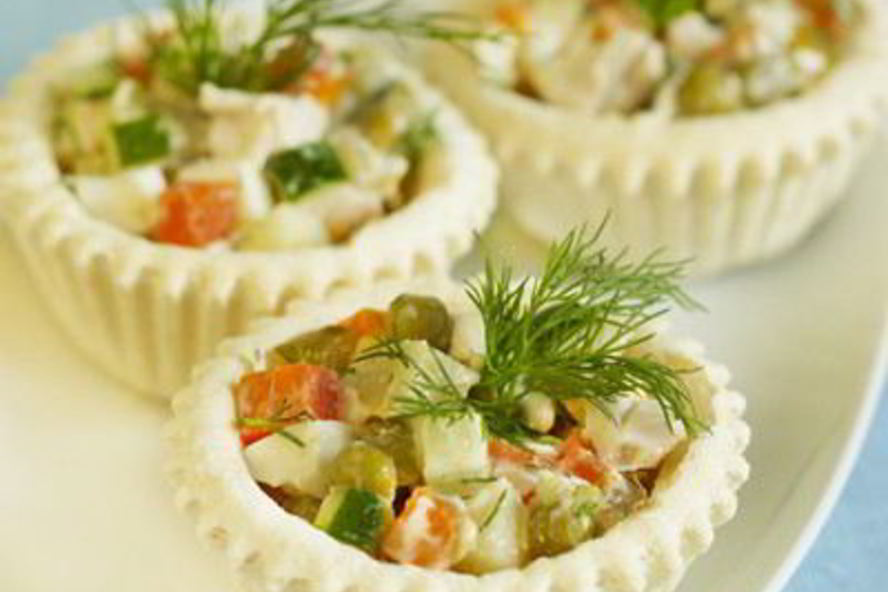 Рецепт салата оливье с индейкой