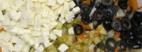 салат оливье с капустой. Шаг 4