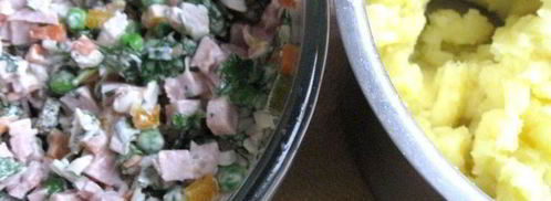 салат-рулет оливье. Шаг 7