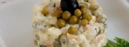 вегетарианский салат оливье. Шаг 10