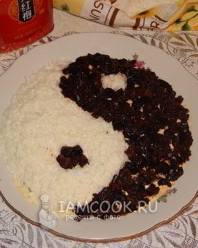 Салат Инь-Янь с черносливом