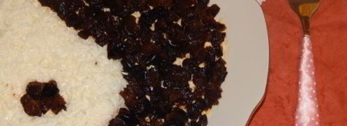 салат инь-янь с черносливом. Шаг 11