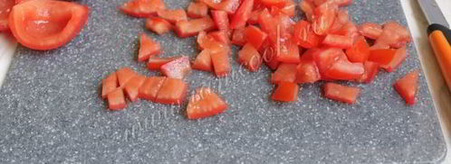 салат из булгура с помидорами и огурцом. Шаг 5