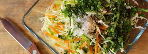 салат из кабачков с капустой. Шаг 5