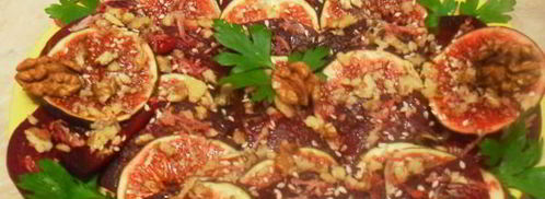 салат из свеклы с инжиром. Шаг 4