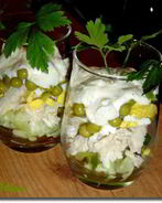 Салат-коктейль с курицей