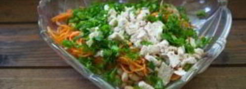 салат куриный по-корейски. Шаг 4