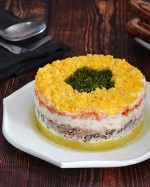 Мимоза с тунцом