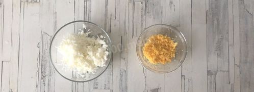 мимоза с тунцом. Шаг 4