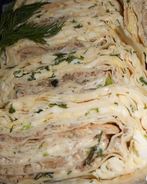 Рулет из лаваша Мимоза