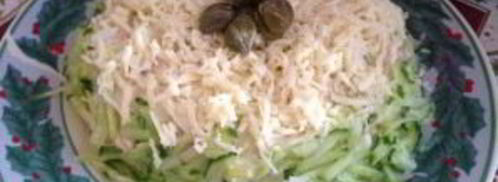 салат альтернативная мимоза. Шаг 8